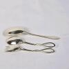 Watson Sterling Silver 3-Piece Serving Utensil Set, Twisted Loop Handle, 1940s-60s, USA - 2