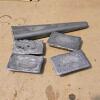 Unknown Alloy Ingots, HH Stamped, Lot of 5 Bars - 2