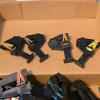Box of Black Plastic Window Glazing Clips, 6.5" Length, with Rubber Bands for Panel Holding - 4