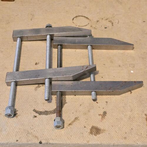 Steel Parallel Jaw Clamps, Heavy Duty