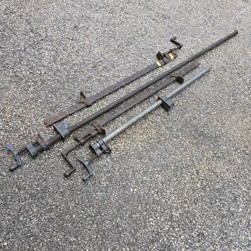 Vintage Chicago Bar & Pipe Clamps, Heavy Steel