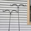 Large Lot Metal Shepherd Hooks & Plant Stands Duncraft Feeder, Pots, - 3