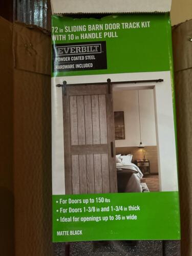 Pair of Everbilt 72" Sliding Barn Door Track Kit