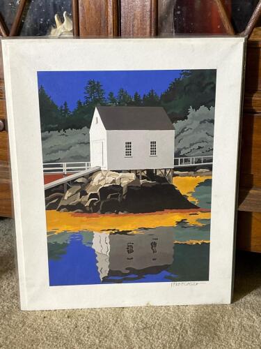 Dana Heacock "Boat House" Hand-Signed Gicl&eacute;e Print on Watercolor Paper