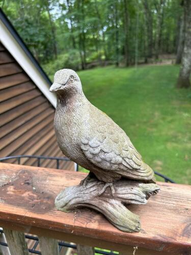 Concrete Bird Garden Statue