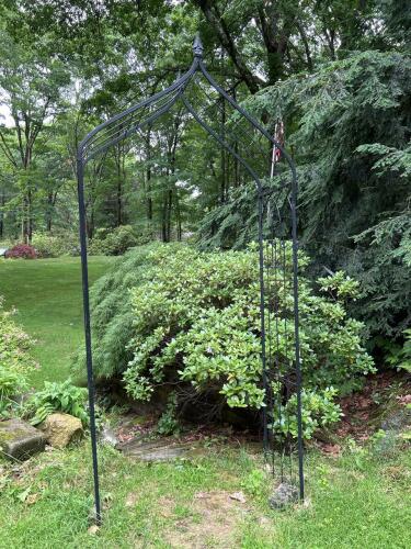 Black Metal Gothic Garden Arch Trellis
