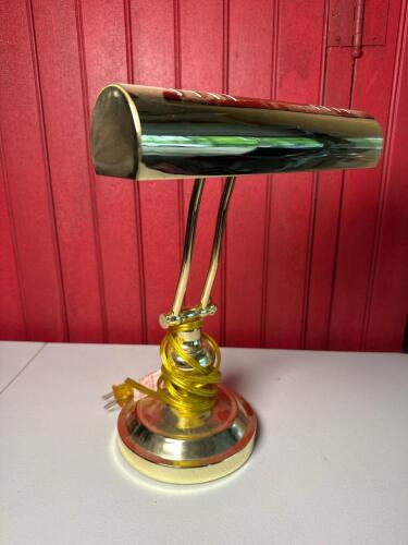 Electric Brass Piano Desk Lamp with Adjustable Shade