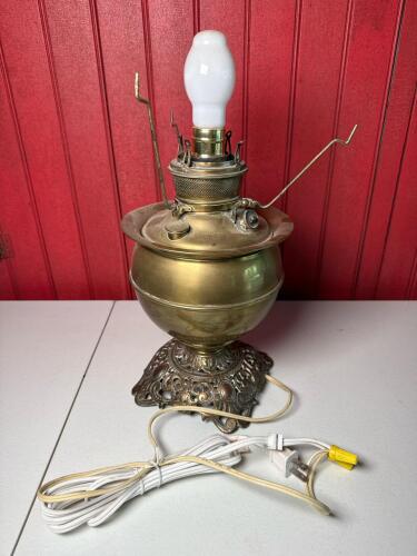Juno Lamp Brass Oil Lamp Conversion