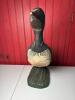 Hand-Carved Wooden Loon Decoy Sculpture by G. Varney - 2