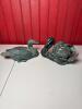 Pair Bronze-Style Bird Sculptures