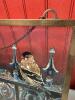 Framed Stained Glass Art Panel with Birds and Flowers - 6