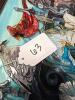 Framed Stained Glass Art Panel with Birds and Flowers - 9