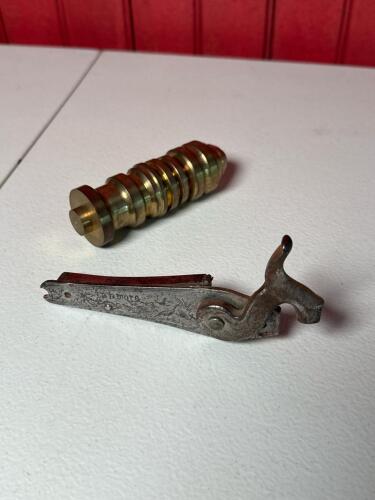 Brass and Metal Mechanical Part Duo