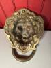 HUGE Brass Lion Head Door Knocker - 2
