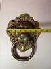 HUGE Brass Lion Head Door Knocker - 6