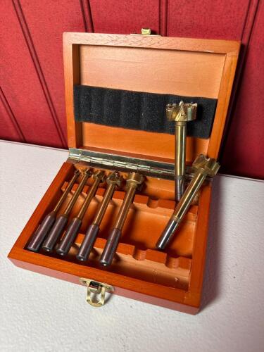 Craftsman Forstner Drill Bit Set in Wooden Case