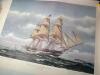 Set of Two 24"x 18" John F. Leavitt 1973 Prints- Old Ironsides Entering Marblehead Harbor - 4