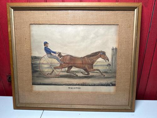 19.5"x16.5" Currier & Ives Lithograph