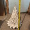White 20" Ceramic Lighted Christmas Tree - 10