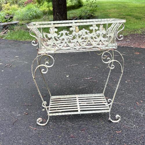 Vintage Ornate Metal Plant Stand