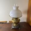 Bradley and Hubbard No. 95 Ornate Brass Kerosene Parlor Lamp