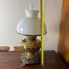 Bradley and Hubbard No. 95 Ornate Brass Kerosene Parlor Lamp - 10