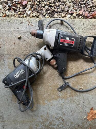 Vintage Craftsman Corded Electric Drills