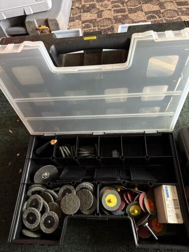 Stanley Organizer With Assorted Rotary Tool Accessories
