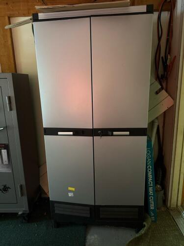 Suncast Locking Storage Cabinet with Contents and Keys