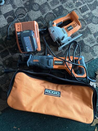 RIDGID Reciprocating Saw & Jigsaw Kit with Charger