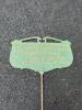 Cast Iron Garden Plaque Stake, "Nearer God's Heart" Poem