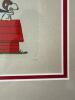 Snoopy Red Baron Limited Edition Framed Etching 2213/5000, 17"x17" - 3