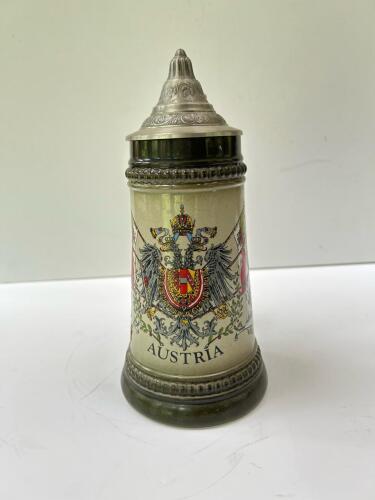 Austrian Beer Stein, Ceramic Body