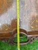 Antique Inlaid Hardwood Serving Table, Foldable - 3