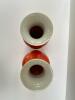 Pair of Chinese Porcelain Oxblood Vases - 2