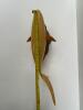 Hand-Carved Wooden Shark Sculpture on Natural Wood Base - 4