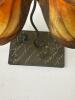 Metal Butterfly Sculpture, Orange Monarch - 3