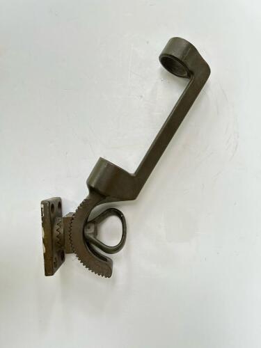 Vintage Cast Iron Adjustable Flag Pole Bracket, Wall Mount