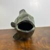 Green Ceramic Fish Sculpture with Hollow Interior - 4