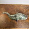 Green Ceramic Fish Sculpture with Hollow Interior - 5