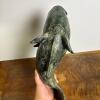 Green Ceramic Fish Sculpture with Hollow Interior - 6