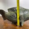 Green Ceramic Fish Sculpture with Hollow Interior - 8