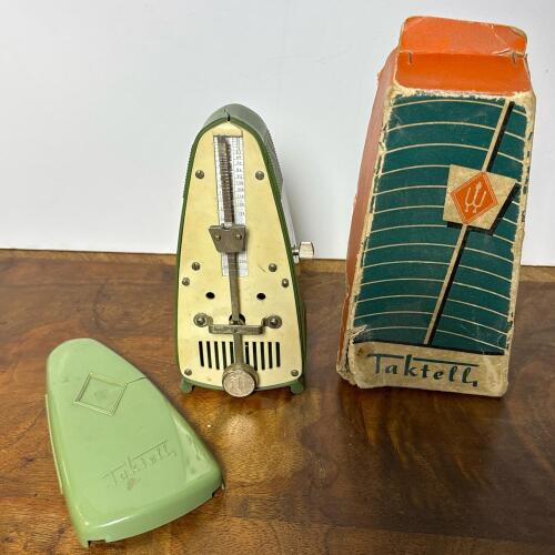 Vintage Wittner Taktell Pr&auml;zision Mechanical Metronome in Original Box