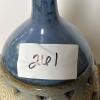 Handcrafted Hanging Ceramic Bird Feeder with Blue & Beige Glaze - 8
