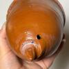 Acorn-Shaped Ceramic Hanging Birdhouse, Signed "ER" - 5