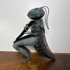 Metal Grasshopper Playing Guitar Garden Sculpture - 2