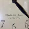 24" Papillon Di Jardin Quartz Wall Clock with Brown Wood Frame - 2