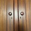 Wall-Mounted Solid Wood Cabinet with Paneled Double Doors and Rope-Twist Molding - 3