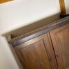 Wall-Mounted Solid Wood Cabinet with Paneled Double Doors and Rope-Twist Molding - 5