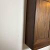 Wall-Mounted Solid Wood Cabinet with Paneled Double Doors and Rope-Twist Molding - 6